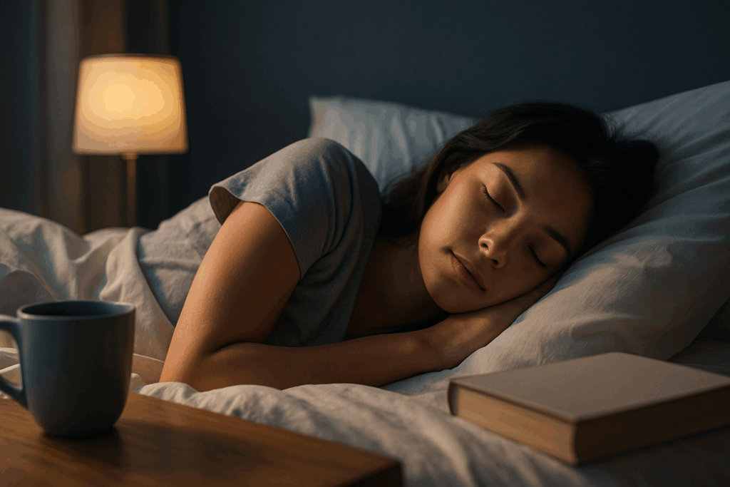 dame der sover i en seng